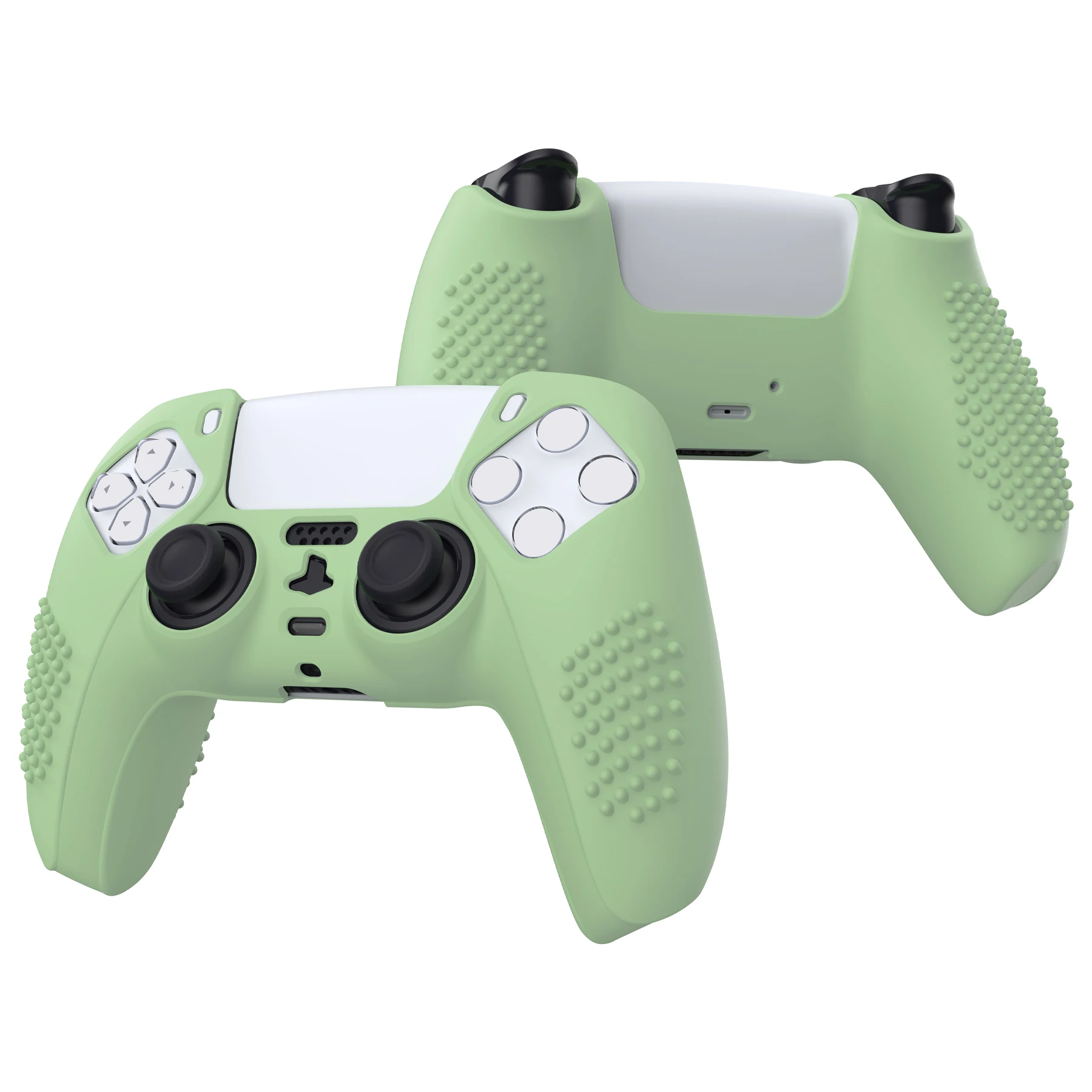 Противоскользящий силиконовый чехол PlayVital 3D с 6 колпачками для захвата большого