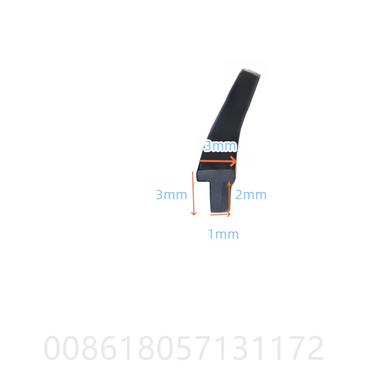 

Тонкая Т-образная резиновая накладка на зазор для дверей, окон, мебели, автомобилей и солнечных панелей, корпуса из стекла/металла/дерева, черная