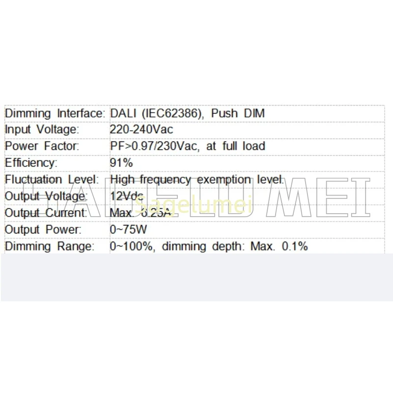 Фото LTECH LM-100-24-G1D2 LM-75-24-G1D2 LM-75-12-G1D2 DALI-2 Блок затемнения 75 Вт 100 Вт NFC Программируемое постоянное напряжение 12/24 В постоянного тока №4