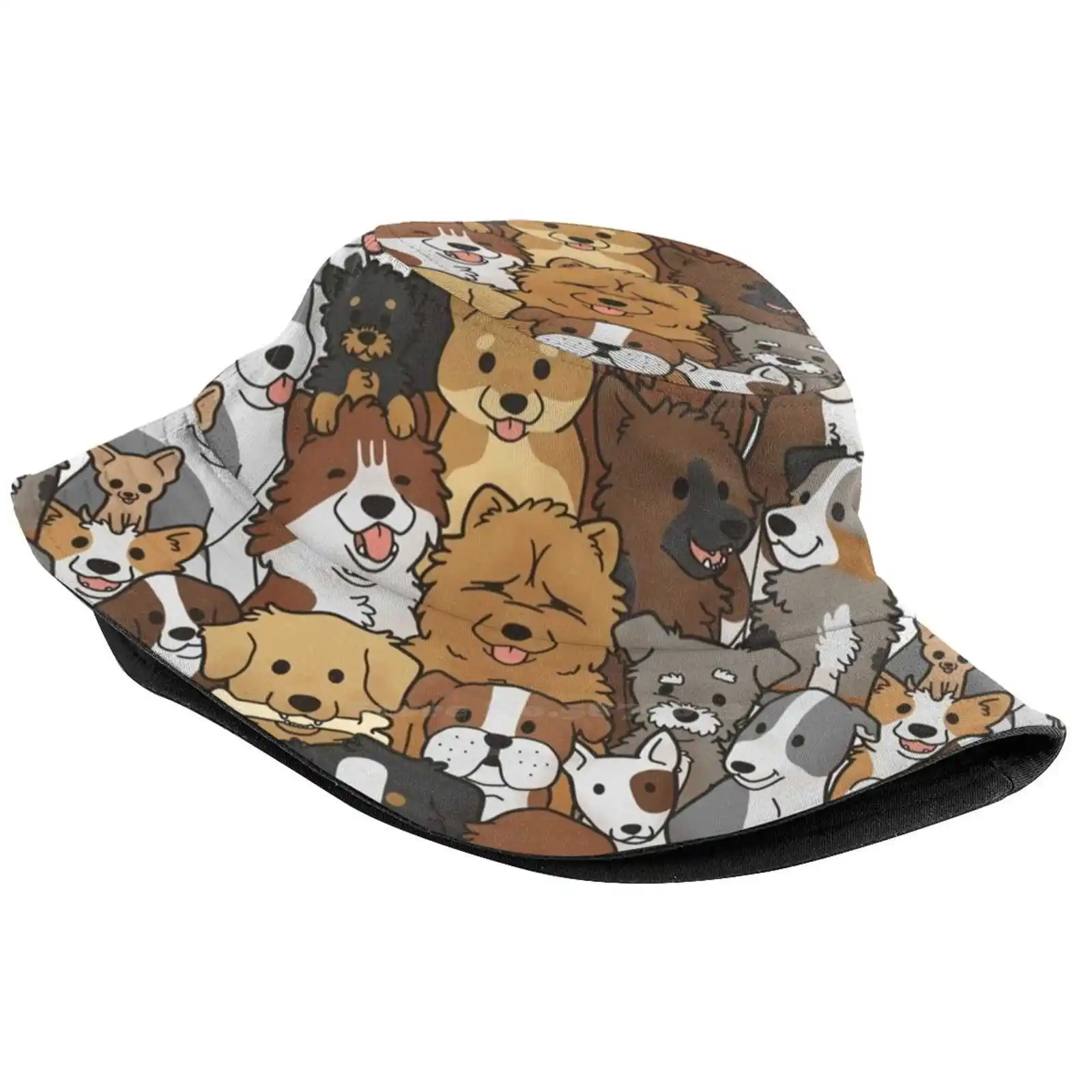 Шляпа Doggo с коллажем для рыбаков Панама шляпы шнауцер Шиба-ину Сибирский хаски