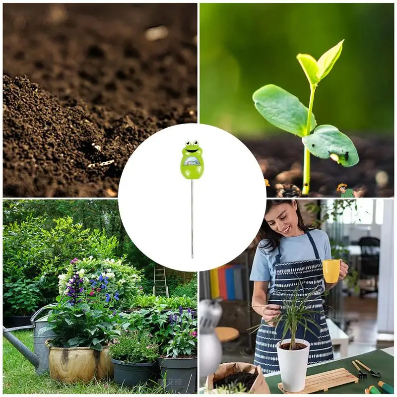 Измеритель влажности почвы для растений милая лягушка с градиентным циферблатом