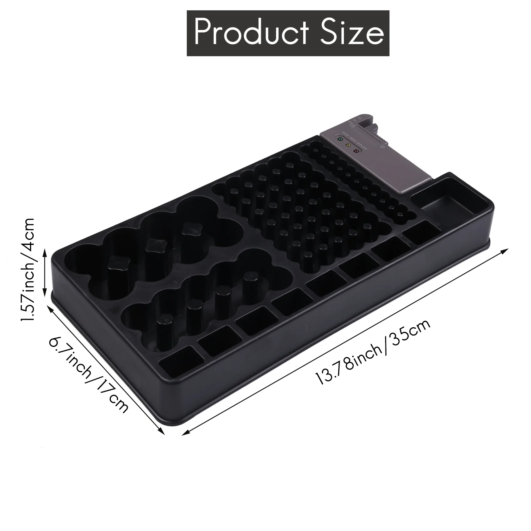 Держатель-органайзер для хранения аккумуляторов с тестером - держатель