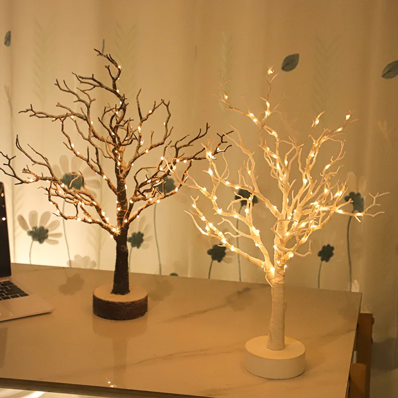 

LED Floor Lamp Indoor Tree Light Dead Branch Table Lamp Home Decoration Battery Powered Party Holiday Bedroom Glowing Branches