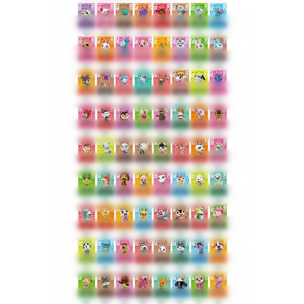 

72Pcs High Quality Mini Size NFC NTAG215 Animal Croxxings New Horizon Game Cards Tags for NS Switch Wii U 31mmx21mm ACNH