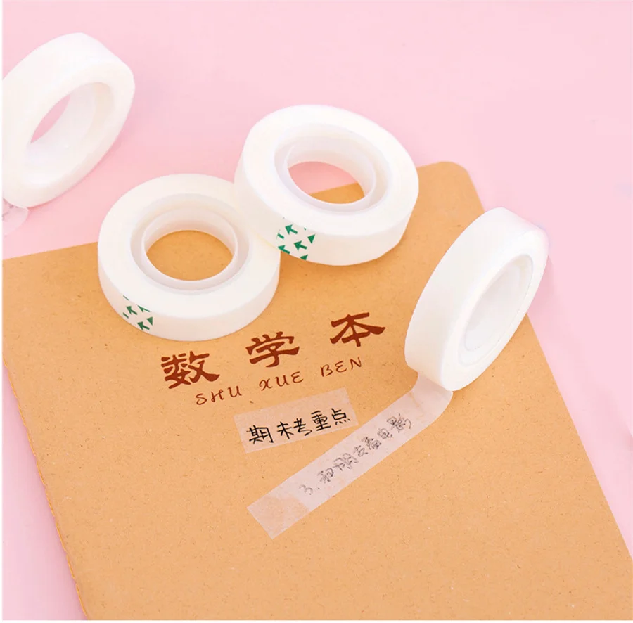 

Washi Invisible Tape Student Wrong Question No Trace Copy Paste Can Write Milky White Stationery Tape Wedding Car DIY Decoration