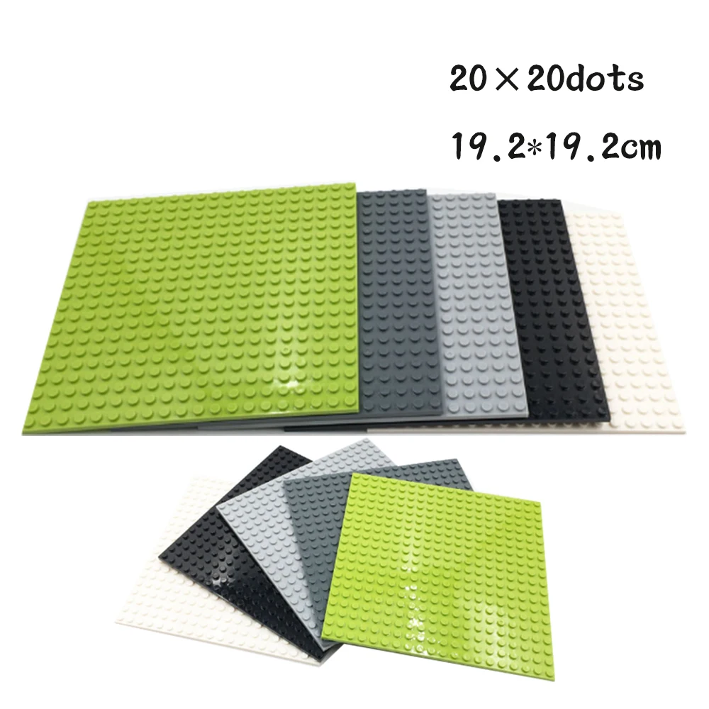

24x24 20x20 Dots Classic 2pcs Base Plates Blocks Small Size DIY Bricks Baseplates ABS Plastic Assembly Plate Blocks For Children