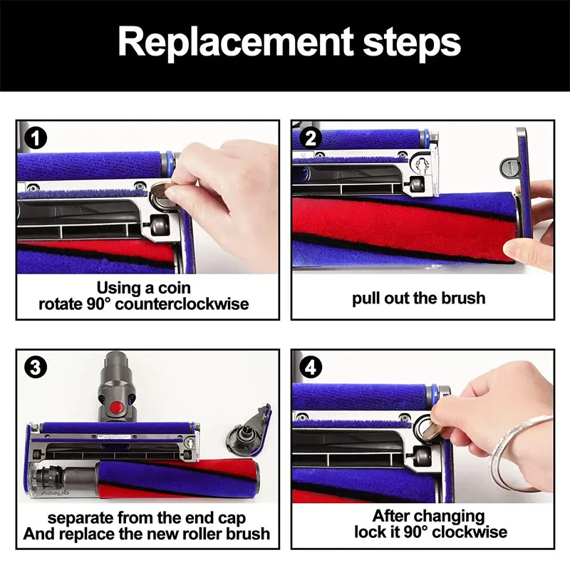 Боковая крышка всасывающей головки для пылесоса Dyson V6 V7 V8 V10 V11 V15 запасные части