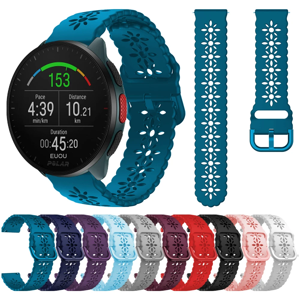 

Ремешок силиконовый для смарт-часов Polar Pacer / IGNITE 2/Unite, 20 мм