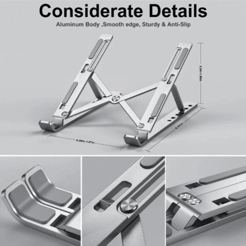 Держатель для ноутбука из алюминиевого сплава регулируемая складная подставка