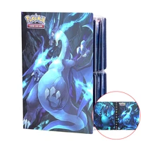 charizard pokemon pikachu mewtwo card 240pcs map letters album notebook storage folder collect book collectible card binder gift