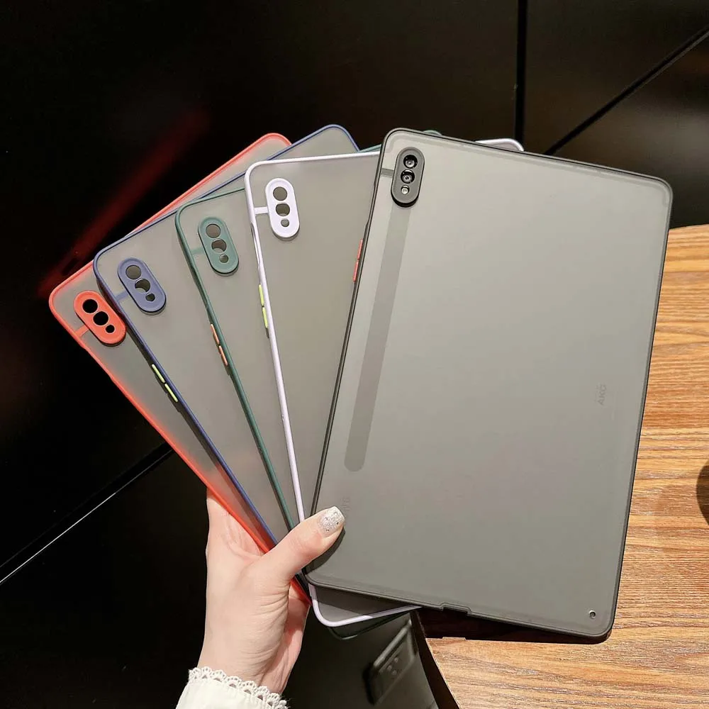 Фото Жесткий матовый чехол для Samsung Galaxy Tab S8 S7 S6 P6 A7 Lite T220 T225 T505 T870 X700 X200 10,5 №1