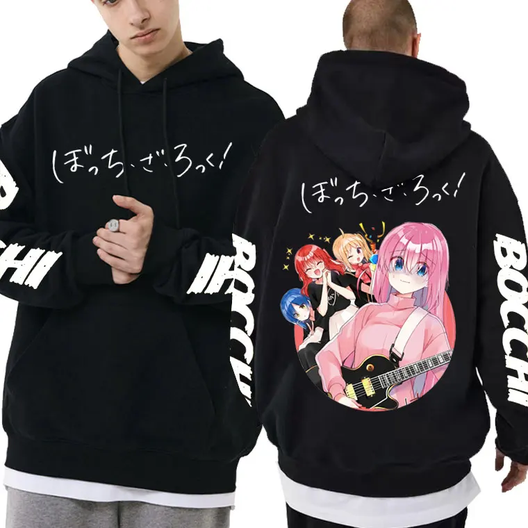 

Funny Anime Bocchi The Rock Graphic Hoodie Manga Men Women Sweatshirt Hitori Gotoh Yamada Ryo Kita Ikuyo Ijichi Nijika Hoodies