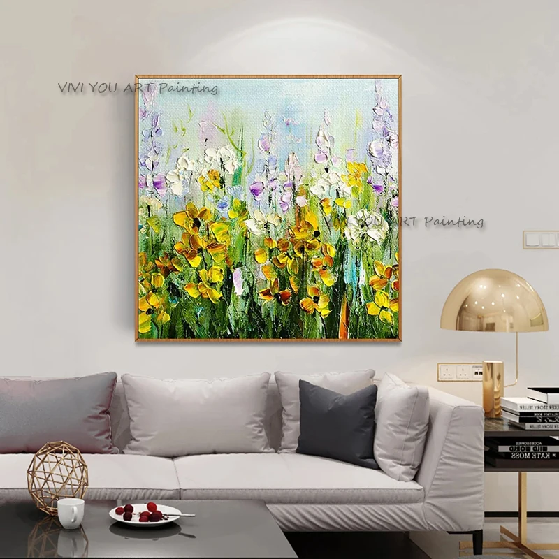 

Ручная роспись домашний зеленый рисунок ручная работа BestFlower картина маслом на холсте акриловые стены Квадратные Украшения для гостиной подарки