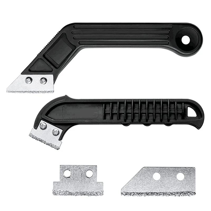 

2 Pcs Grout Remover Grout Scraping Rake Tool With 8 Spare Blades Tungsten Carbide Heavy Duty Tile Grout Rake Tool