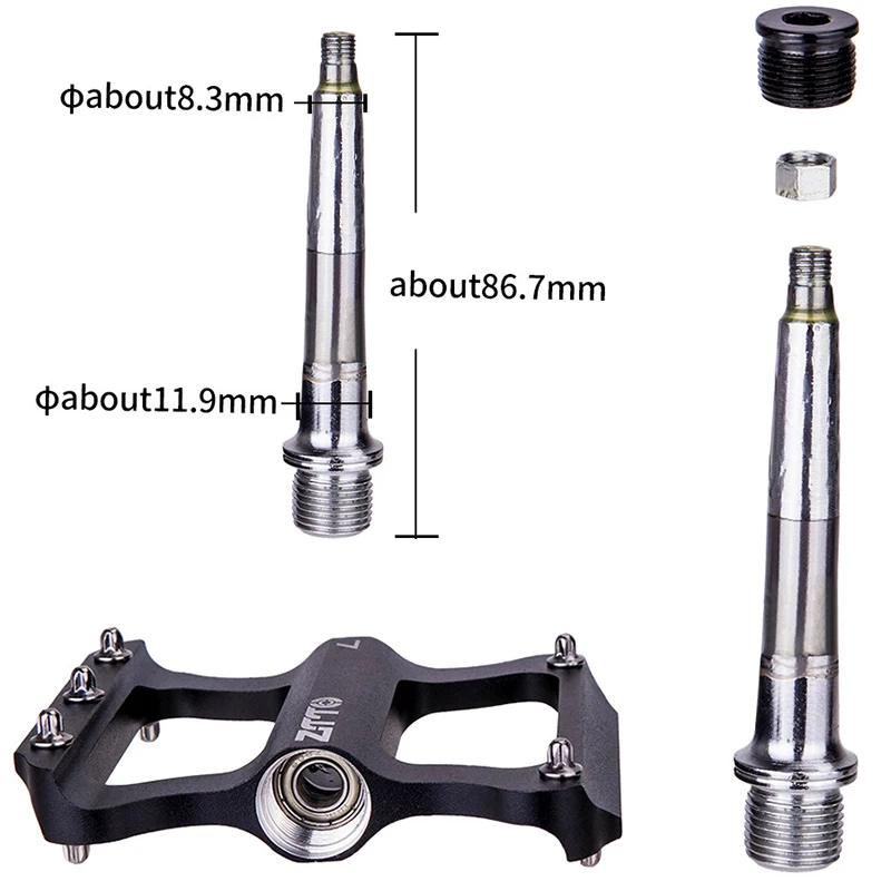 

Mountain Bike Pedals Bicycle Flat Pedals Lightweight Aluminum Alloy Pedals for Road Mountain Bike
