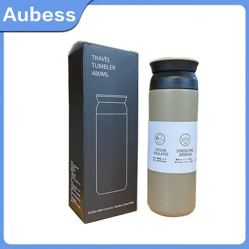 

304 Stainless Steelpp Convenient 480ml Thermos Cup Leak-proof Large Capacity Thermos Cup Safe 304 Stainless Steel Insulation Cup