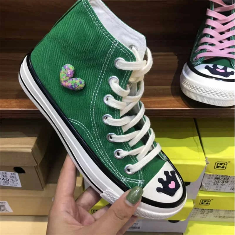 

Heavy industrial shoelaces, canvas shoes, Korean new style, high waist, lovely, leisure multifunctional shoes