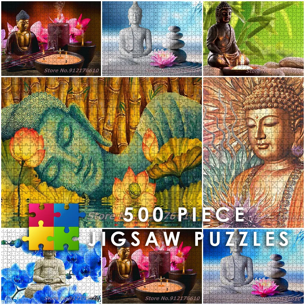 Пазлы-статуэтки будды из 500 деталей