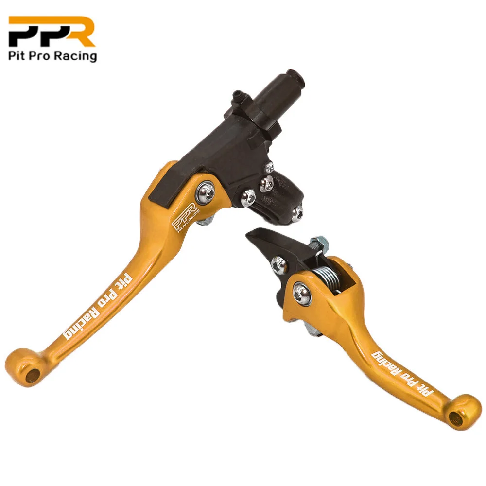 

Motorcycle Pit Pro Racing CNC F3 2nd Clutch Brake Levers Pit Dirt Bike Handlebar Universal For CR CRF YZF WRF KX KXF motocross