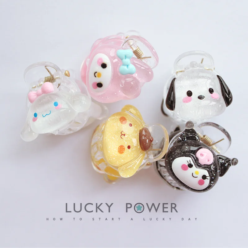 

5pcs/set Baby girl Autumn and winter lovely wool crochet embroidery cartoon children and girls side clip hairpin