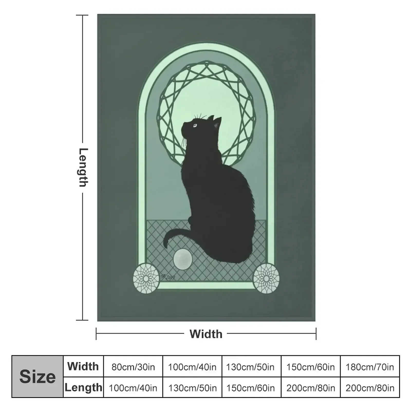 Black Cat Noveau плед одеяло диваны Утяжеленный на диван одеяла