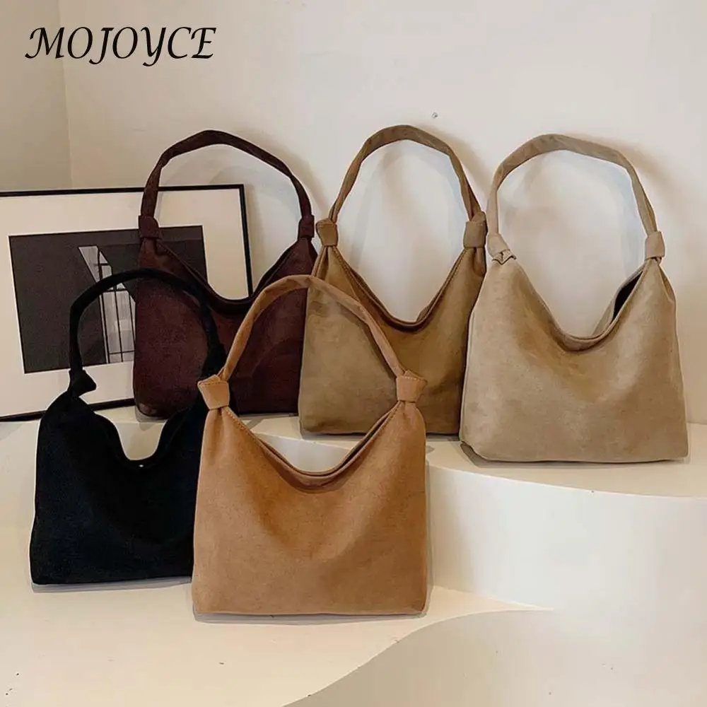 Замшевая сумка-хобо в стиле ретро модная сумка с верхней ручкой роскошная для