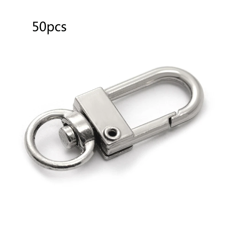 

50 Pcs Lobster Clasp Purse Belt Buckle Buckles Clasp for DIY Hardware Handbag Keychain Lanyard Swivel Snap Hooks Clip