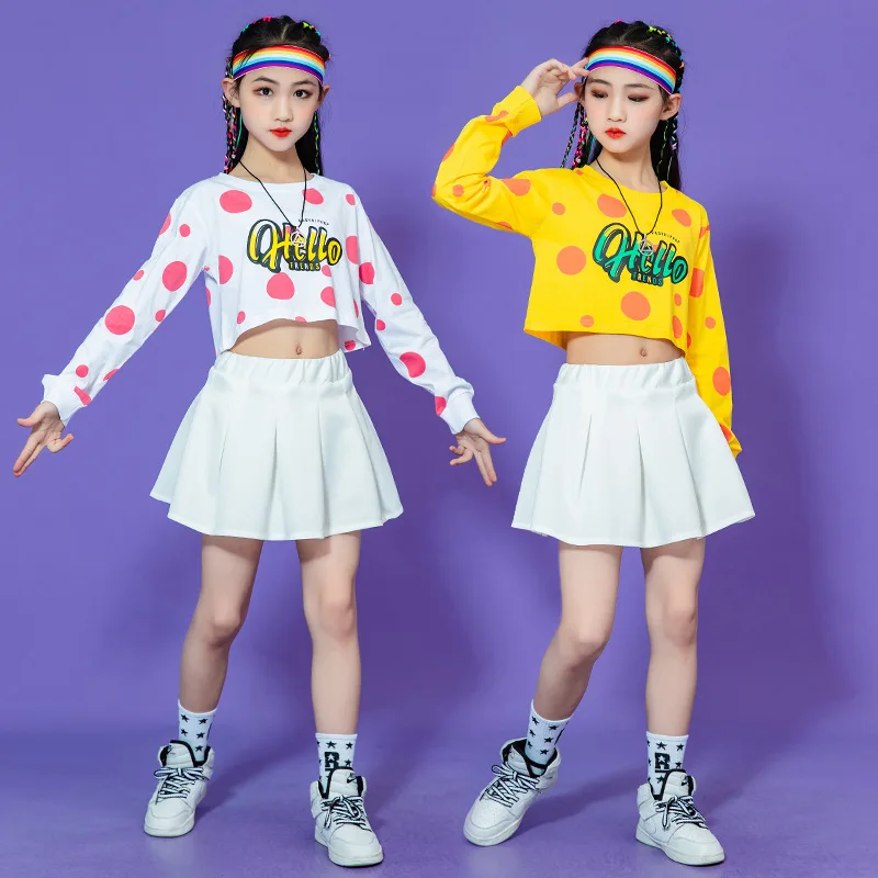 Футболка с длинным рукавом и юбка для девочек 6-14 лет |