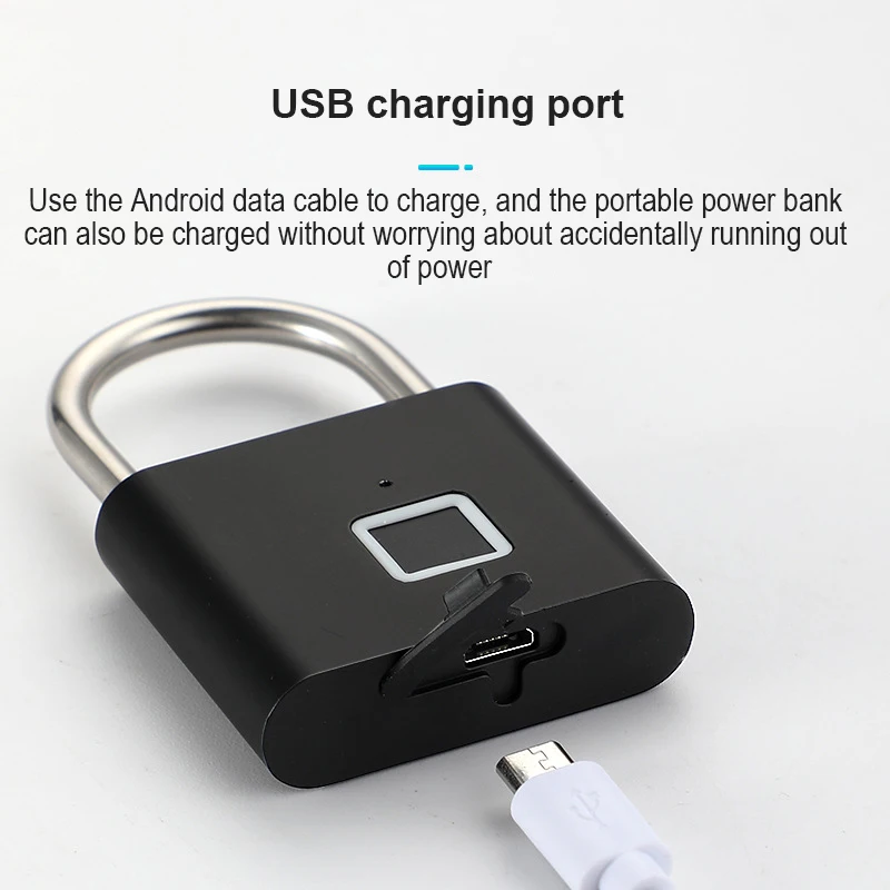 Дверной смарт-замок Xiaomi со сканером отпечатков пальцев USB-зарядка