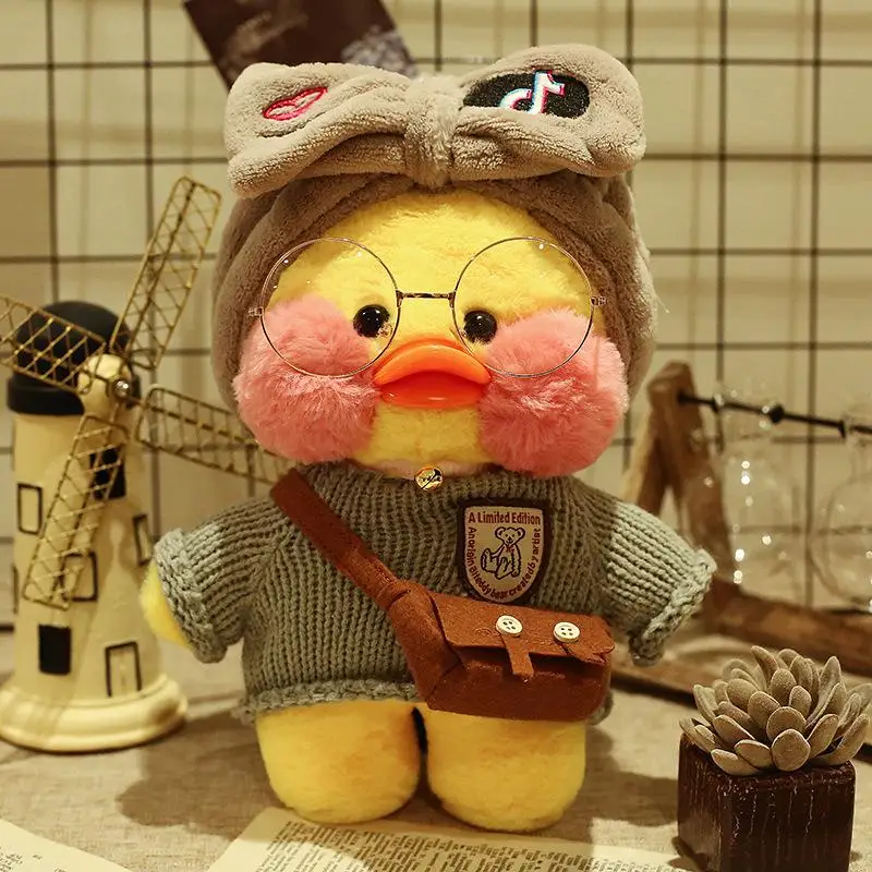

Whosale 30cm Cute LaLafanfan Cafe Plush Toy Stuffed Soft Duck Doll Animal Pillow Birthday Gift for Kids Children