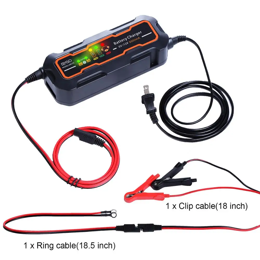 

Полностью автоматическое умное зарядное устройство, 6 в/12 В, 5000 мА