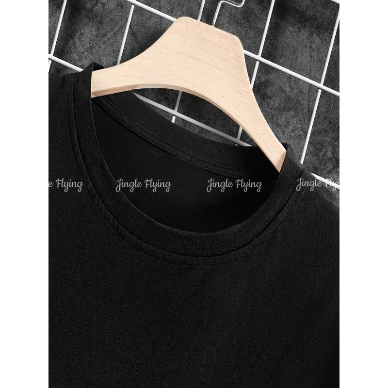 Kim Taehyung Удобная хлопковая мужская футболка с круглым вырезом и короткими