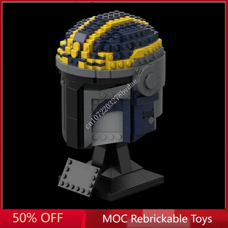 671PCS Star Plan MOC Helmet Fenn Rau SpaceShip Battle Model Building Block Architecture Education Assembly Toy