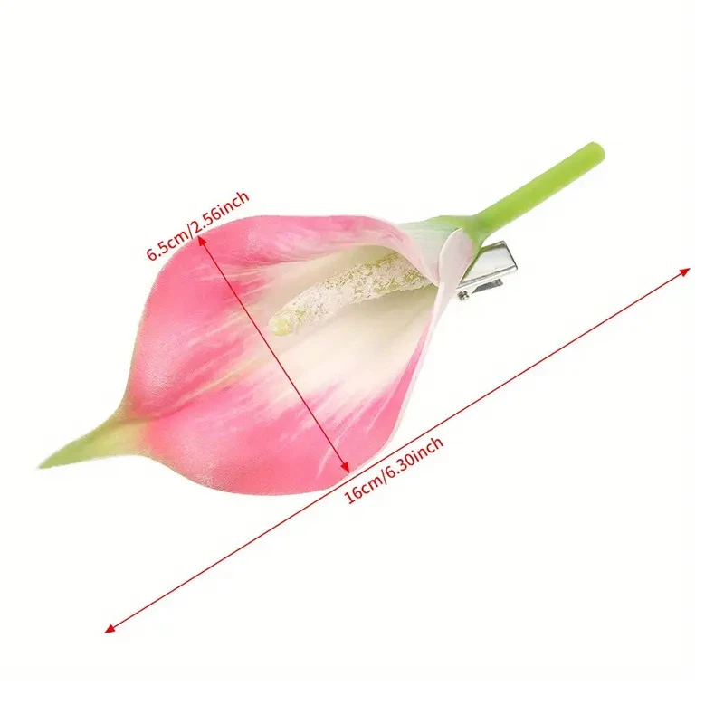 Заколки для волос с имитацией цветка каллы и лилии милые маленькие заколки в