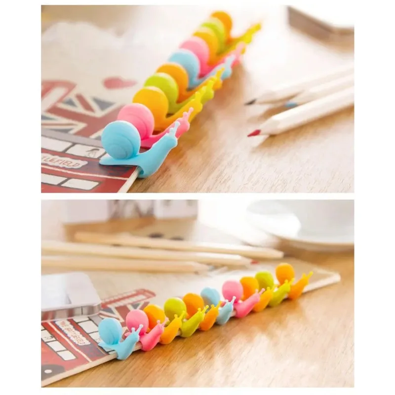 5 шт., силиконовые держатели для чайных пакетиков в форме улитки