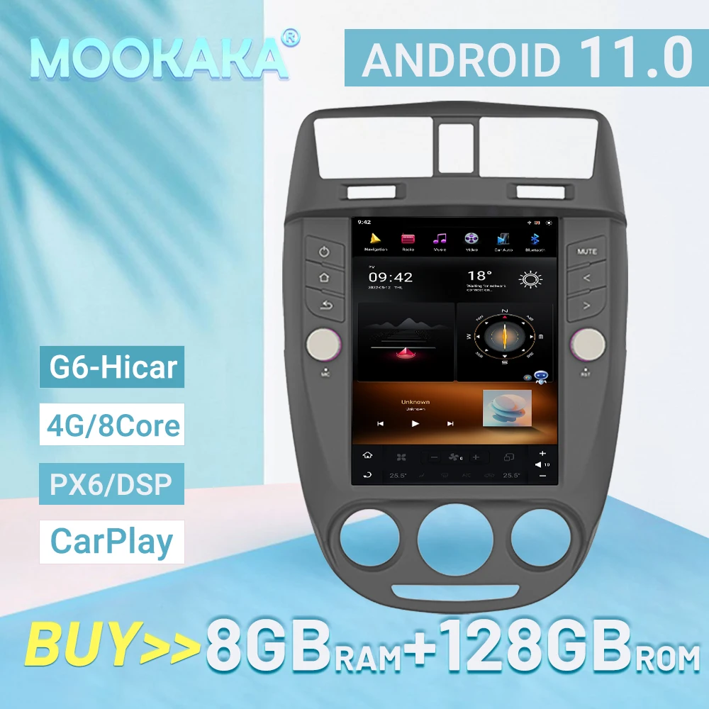 

Android 11 For Buick Excelle 2008-2015 HI-car Car Player GPS Navigation Audio Radio Voice control PX6/G6 128GB 4GLET 8core