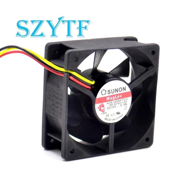 3-линейный охлаждающий вентилятор радиатора SUNON KDE1206PTV3 12 В 0,7 Вт 60 мм