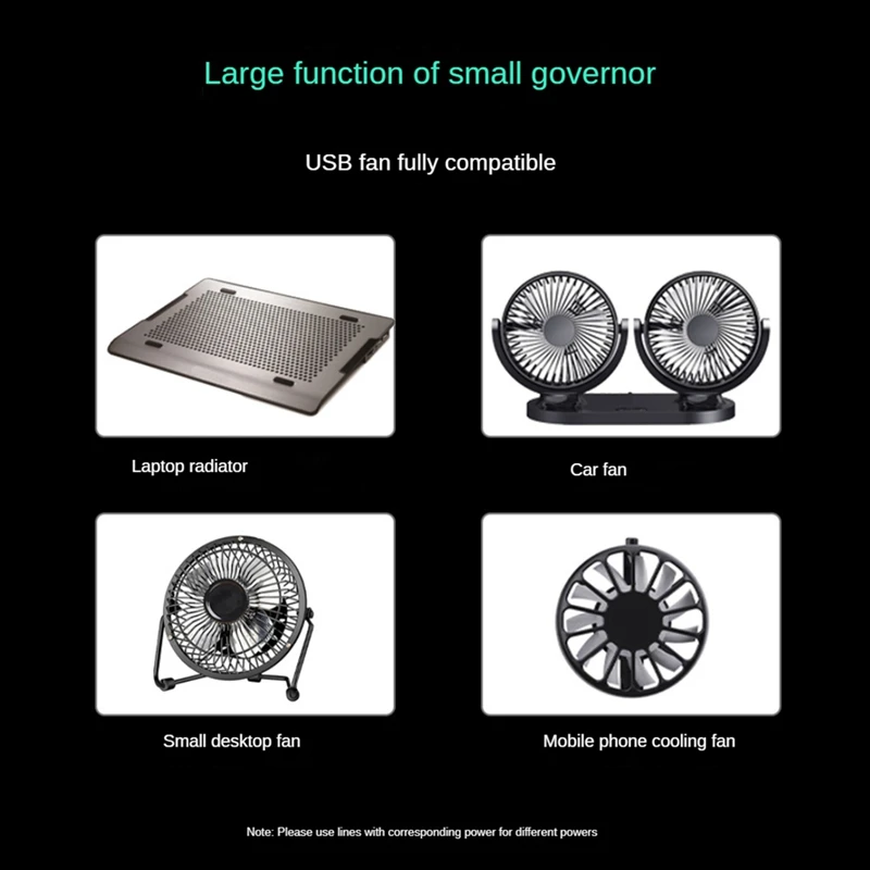 18 Вт высокая мощность USB-регулятор скорости DC5V 4A регулируемый вентилятор-кулер