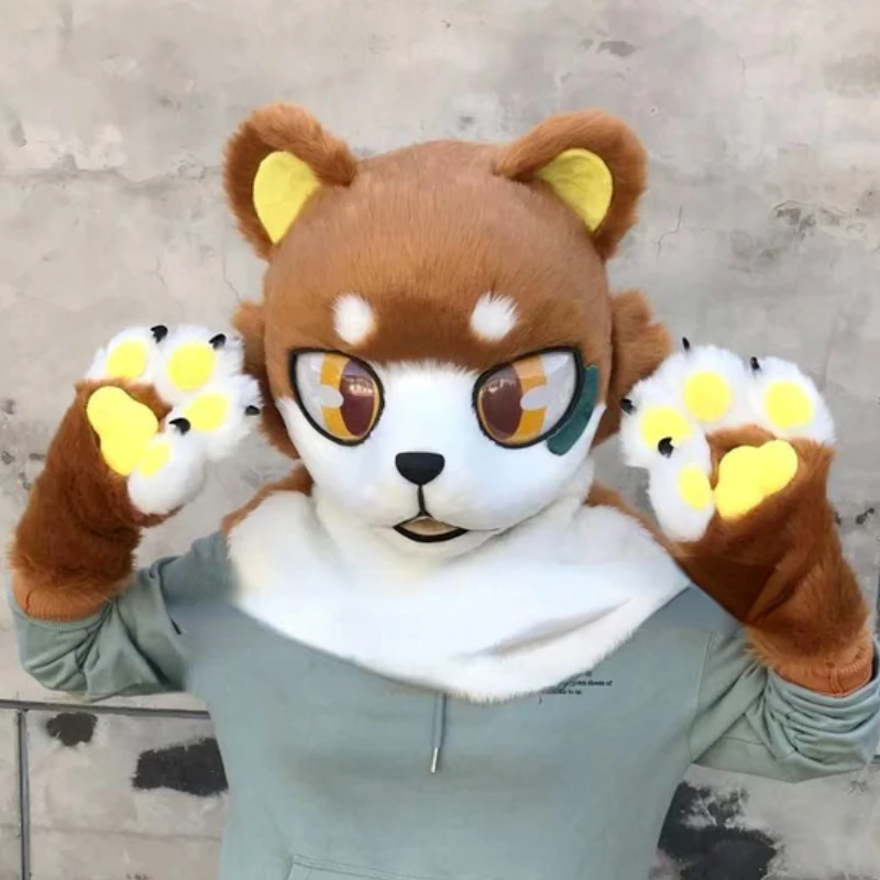 

Animal Fursuit Head Animal Costume Furry Custom Animal Head Halloween Christmas Large-scale Interactive Performance and Costumes