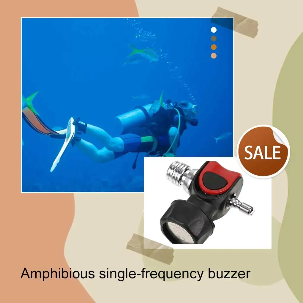 

Diving Buzzer Mini Waterproof Acoustic Generator Durable Rattle Safety Noise Maker Speaker Underwater Swimming
