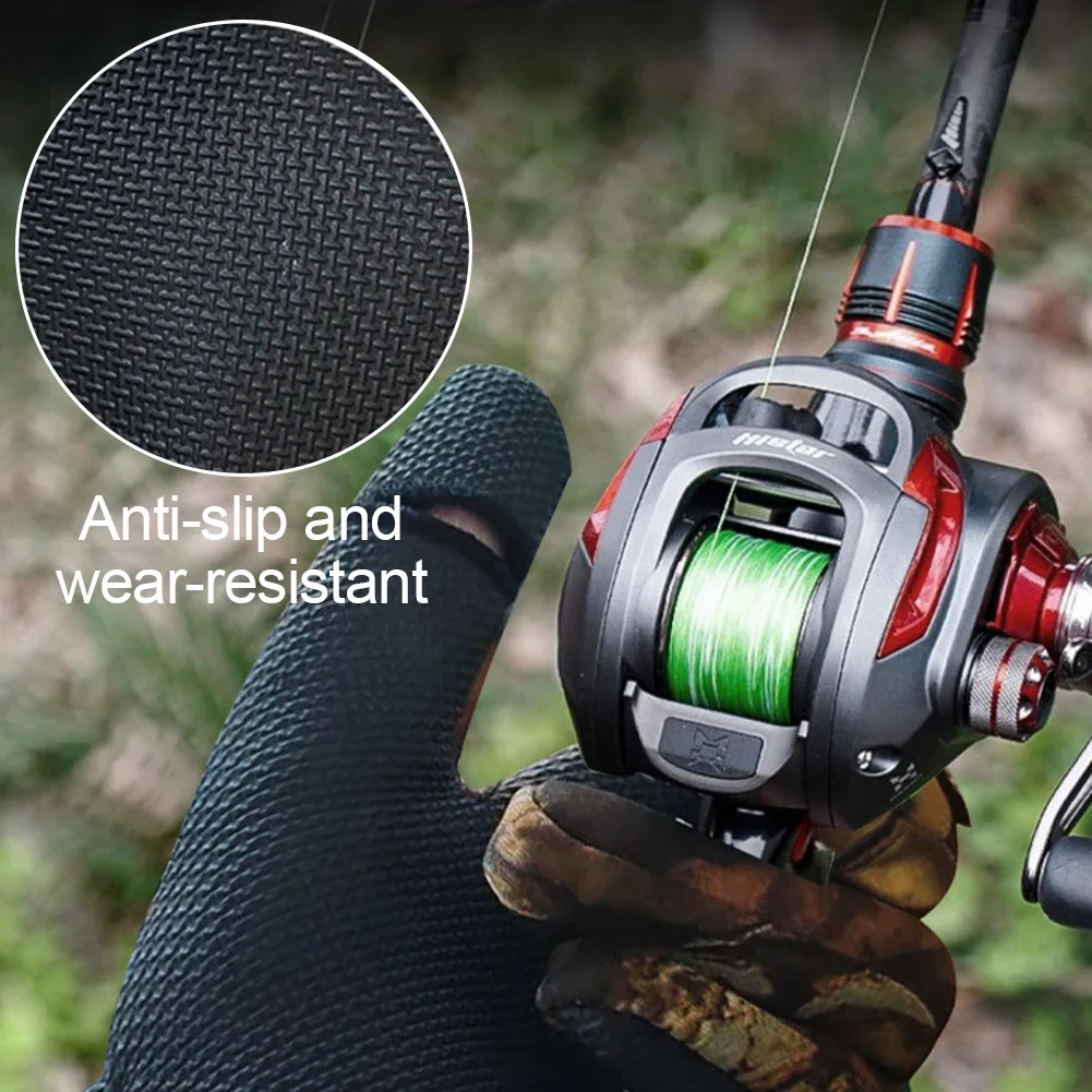 1 пара уличных двусторонних перчаток для рыбалки с тремя пальцами мужские и