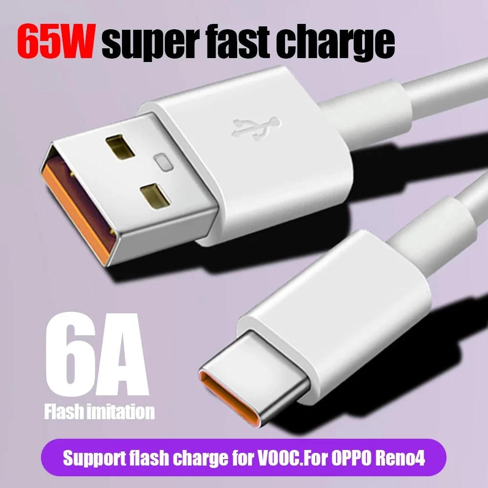 

10-50pcs 6A 66W 1M 3ft USB Type C Super Fast Charger Cable For Samsung s10 s20 s21 Huawei Mate 40 50 Xiaomi Android phone pc
