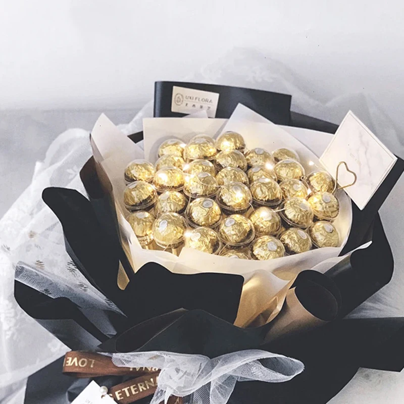 Truffle Liner Flower Candy Box Bouquet Chocolate Ball Holder Case Valentine's Day Gift Box