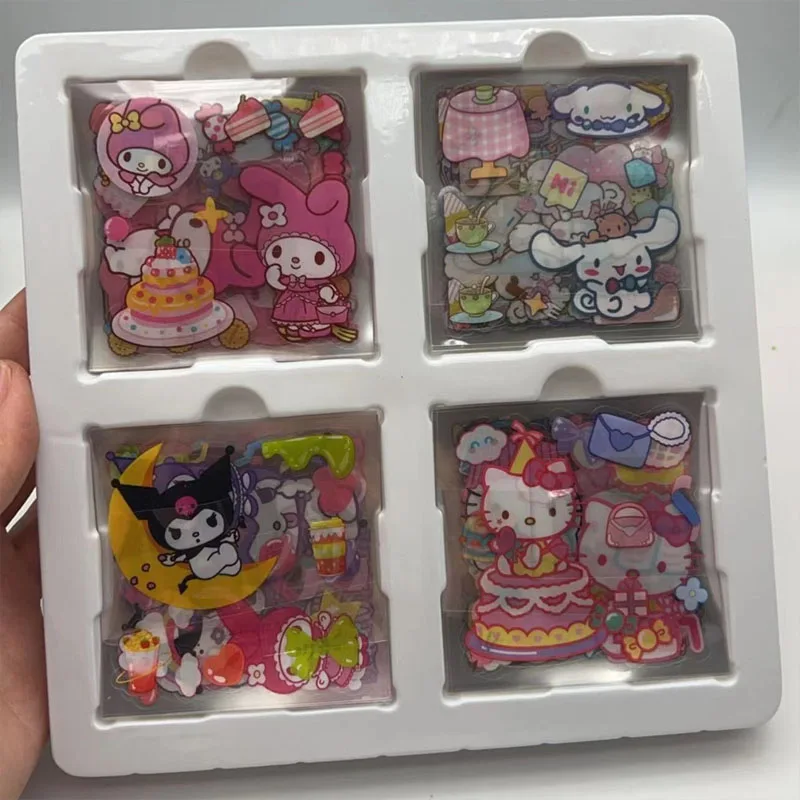 Набор наклеек Miniso Cinnamoroll Kuromi 100 не повторяющийся портативный аккаунт