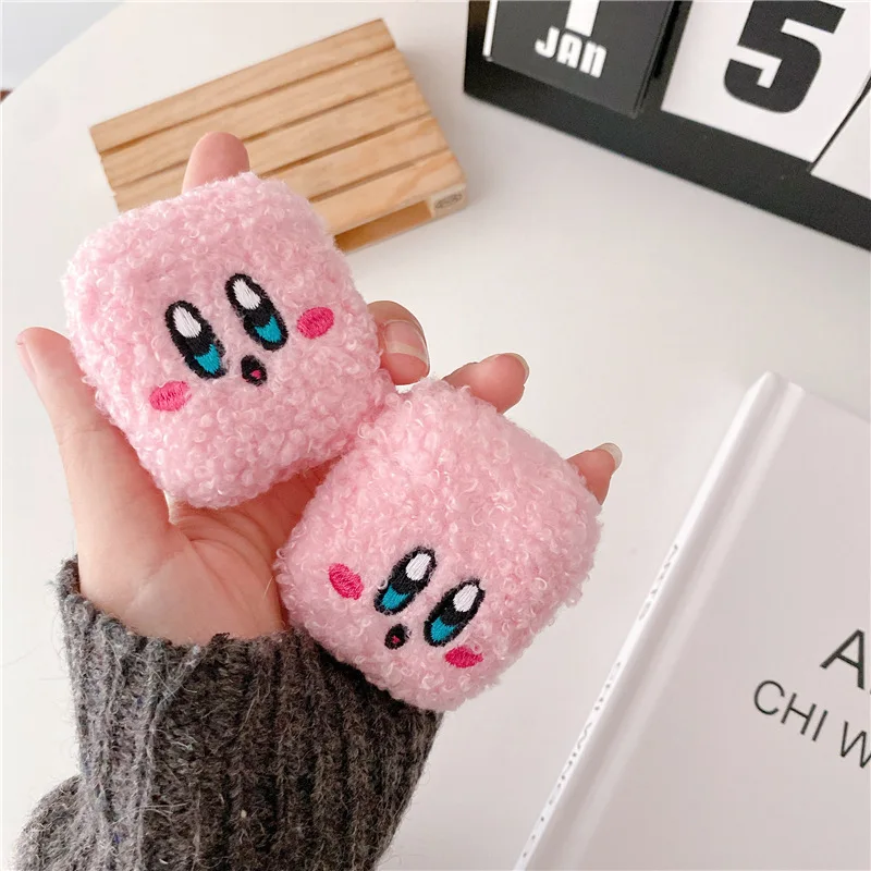 

Новинка плюшевый Кирби Kawaii осень и зима для Apple AirPods Pro Bluetooth беспроводные наушники защитный чехол подарок оптовая продажа