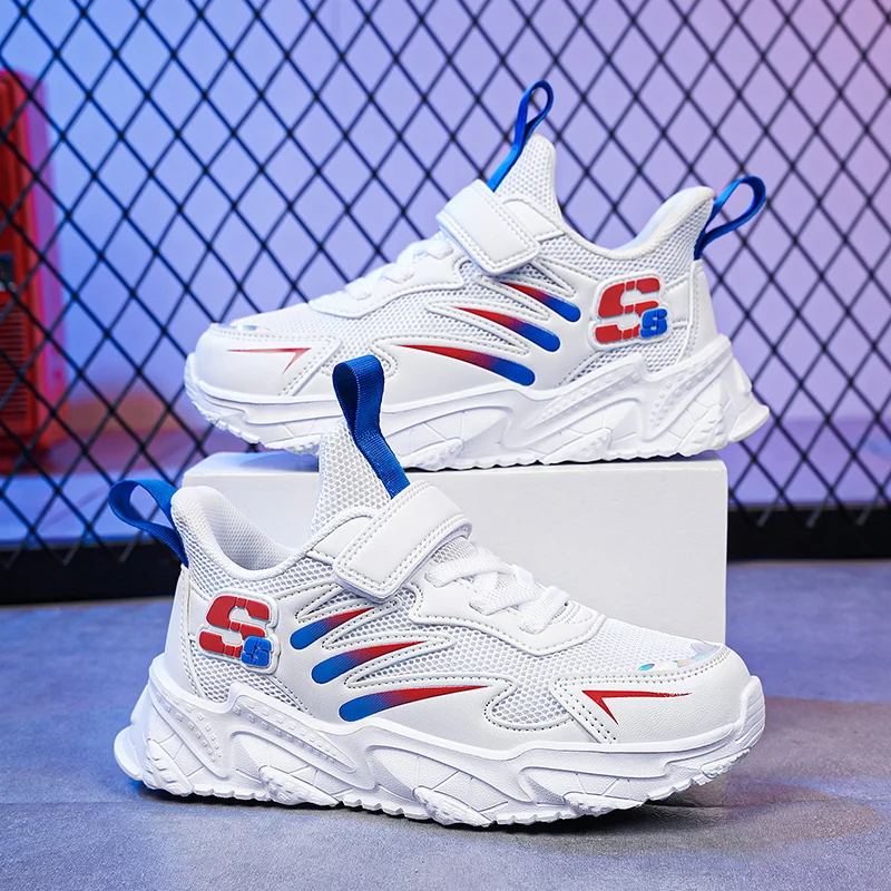 

Детские Нескользящие кроссовки, модная повседневная обувь для бега, водонепроницаемая школьная обувь, осень