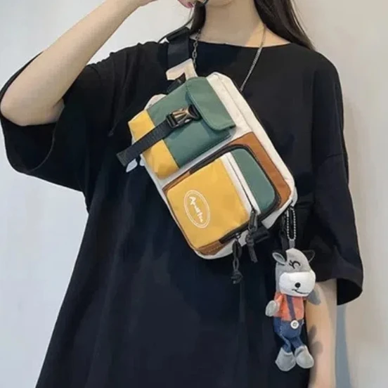 Нейлоновая Мужская нагрудная сумка с регулируемым ремешком водонепроницаемая