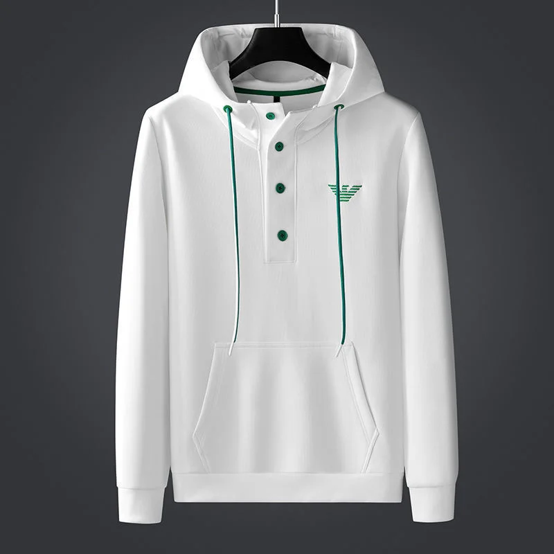 

Luxury brand 2023 spring new hooded sweater men's casual white pullover hoodie coat ins fashion wear