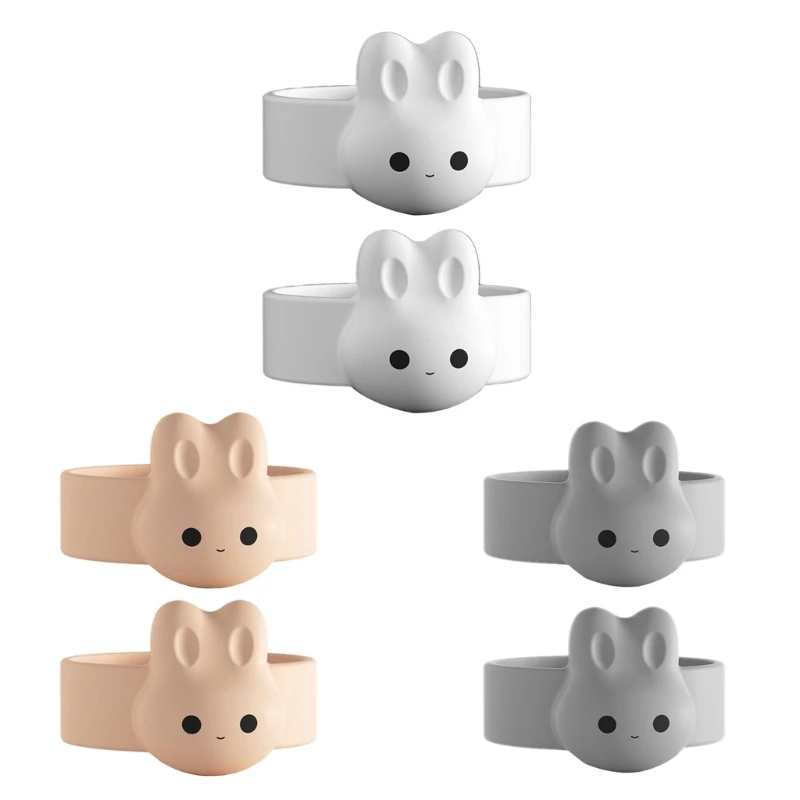 

2шт магнитный держатель ложки для сухого молока мультфильм кролик ложка антипригарное кольцо