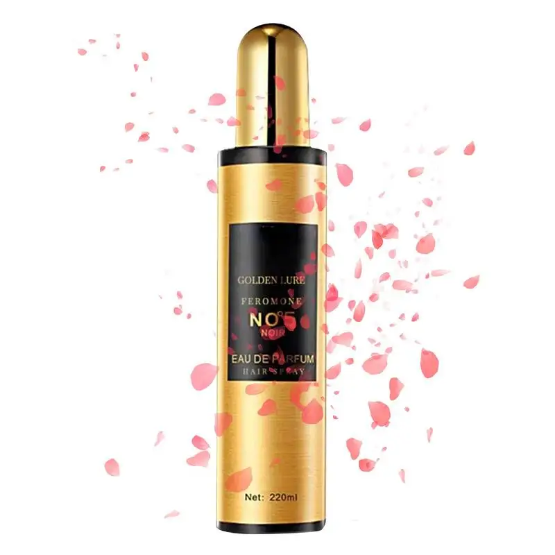 

220ml Golden Lure Pheromone Hair Oil Care Essential Smooth Hair Care Essence Leave-in Hair Perfume Spray Long Lasting Fragrance